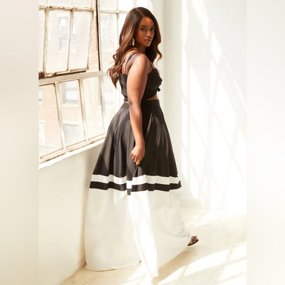 Rebdolls Black and White Skirt Set - Picture 4 of 7